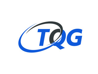 Obraz premium TQG letter creative modern elegant swoosh logo design