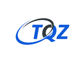 TQZ letter creative modern elegant swoosh logo design