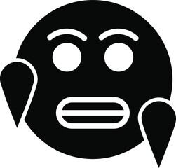 Naklejka premium chilling Glyph Icon