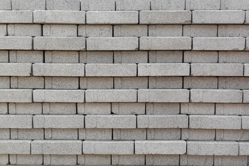 Background and texture of gray construction paving slabs.