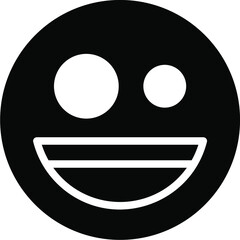 happy Glyph Icon