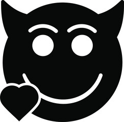 Fototapeta premium kiss Glyph Icon