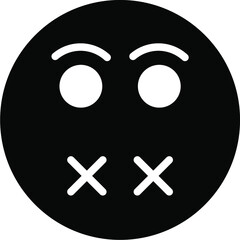 Fototapeta premium silent Glyph Icon