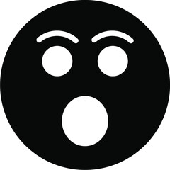 Fototapeta premium amazed Glyph Icon