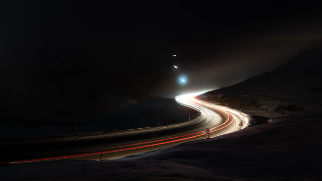 Ligth Long Exposure Curves Lines 