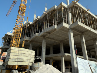 Residential building under construction in Africa