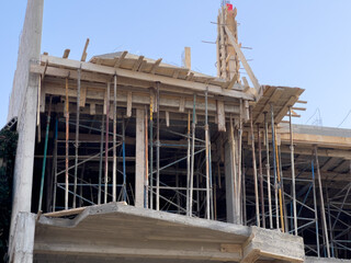 Residential building under construction in Africa