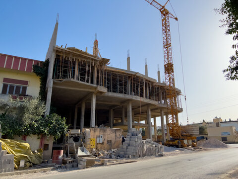 Residential Building Under Construction In Africa