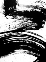 Black and white brush texture background