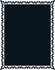 Vector border frame. Background or book page. Simple rectangular billboard, plaque, signboard or label 