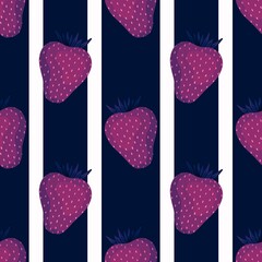 Fruit seamless strawberry pattern for fabrics and textiles and packaging and gifts and cards and linens