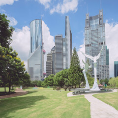 Obraz premium Asphalt road High way Empty curved road clouds and sky at sunset