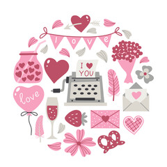 Banner for Saint Valentine's day and romantic date theme.