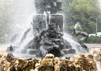 Neptune, Bailey Fountain, Brooklyn