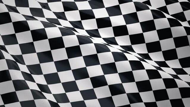 Full-Frame Checkered Race Flag