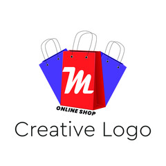 This is a logo for eCommerce business, online store, online shop