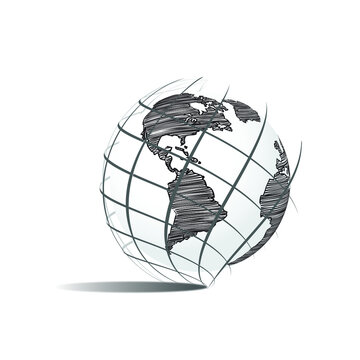 earth logo vector