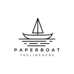 boat ship logo vector illustration