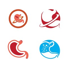 stomach care icon design concept