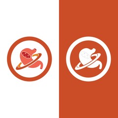 stomach care icon design concept