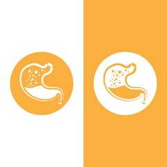 stomach care icon design concept