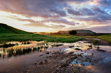 Ariel Sharon Park after rain, Israel