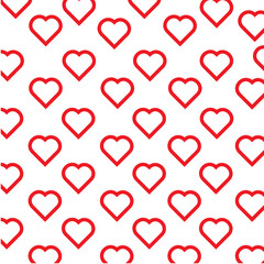 seamless pattern with red hearts,Seamless pattern of heart shape, Concept for Love in Valentine wallpaper