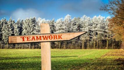 Street Sign to Teamwork