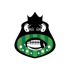 american football badge