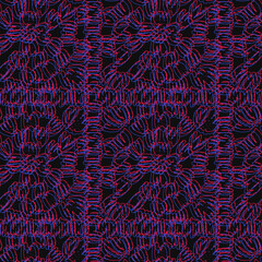 Crochet abstract background. Vector seamless pattern. Lace texture. knitted by hand or machine. Print for fabric, home textile, wrapping paper