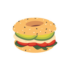 bagel sandwich design