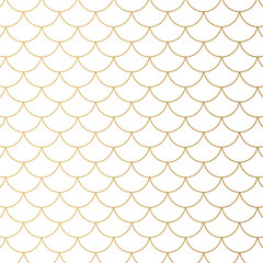 golden fish scale pattern- vector illustration © chrupka