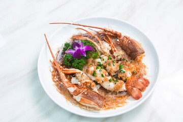 Cooked seafood lobster