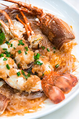 Cooked seafood lobster