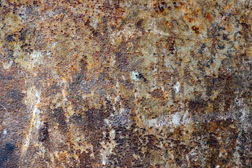 Rusty surface of iron sheet
