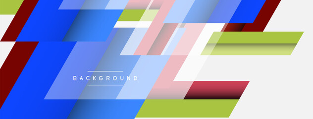 Background. Geometric diagonal square shapes and lines abstract composition. Vector illustration for wallpaper banner background or landing page