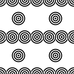 seamless pattern with circles, background, vector illustration