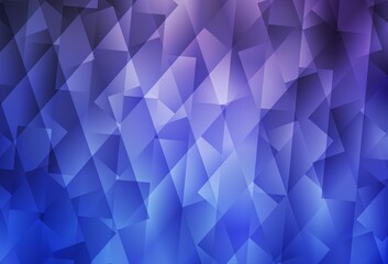 Obraz premium Light Purple vector background in polygonal style.