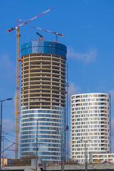 Fototapeta na wymiar Skyscraper Tower Construction