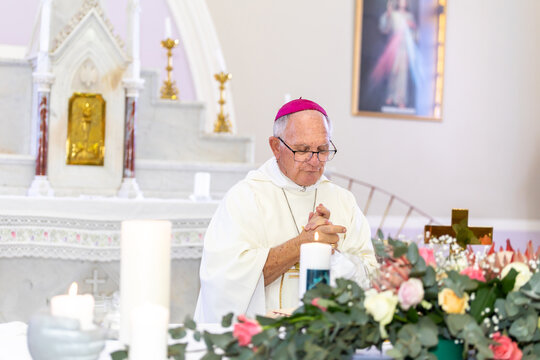 Priest In A Catholic Church