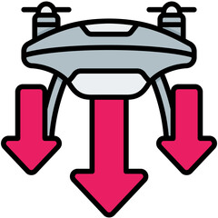 landing filled outline icon