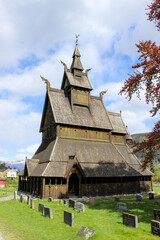 Fototapeta na wymiar old wooden church in the countryside