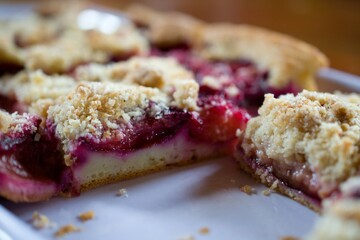 homemade pie on a plate