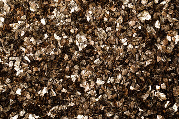 Texture background of wooden gold with mica, macro