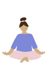 person in yoga position