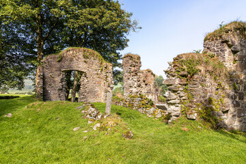 The ruins of the Cistercian Saddell Abbey on the Kintyre peninsula, Argyll & Bute, Scotland UK