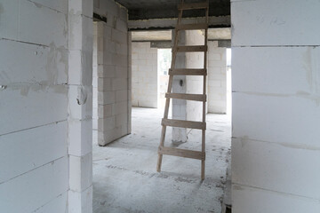 newly constructed room interior