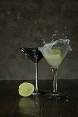 martini with lime