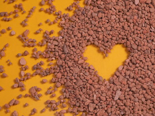 Cat litter background. Cat toilet pellets. Caring for animal welfare. Cat health