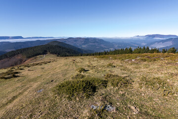 Views from Kolometa mountain and surrounding area in Gorbea Natural Park (Spain)